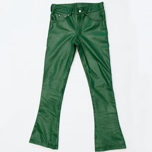 COPY - Nyrva Flared Genuine Leather Cherry Red Pants Size 28